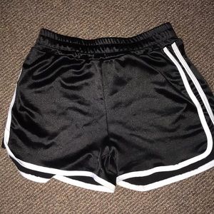cozy and cute velvet track shorts